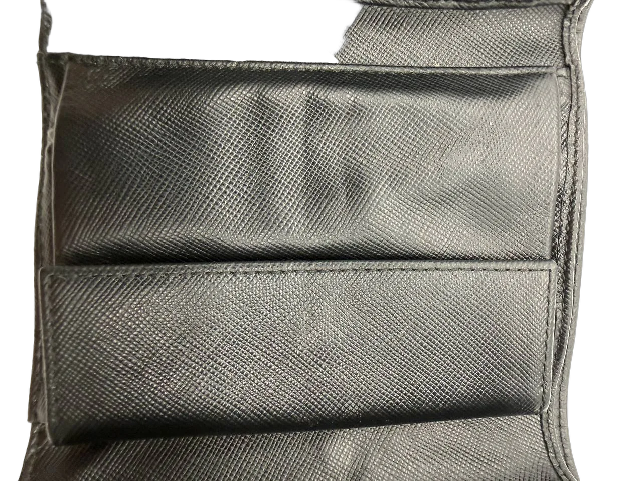 Prada Portafoglio in Saffiano Nero Micro — foto 3