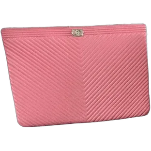 Chanel Pochette 2.55 Pelle Rosa Chevron Argento — foto 2