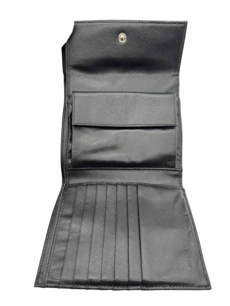 Prada Portafoglio in Saffiano Nero Micro — foto 8